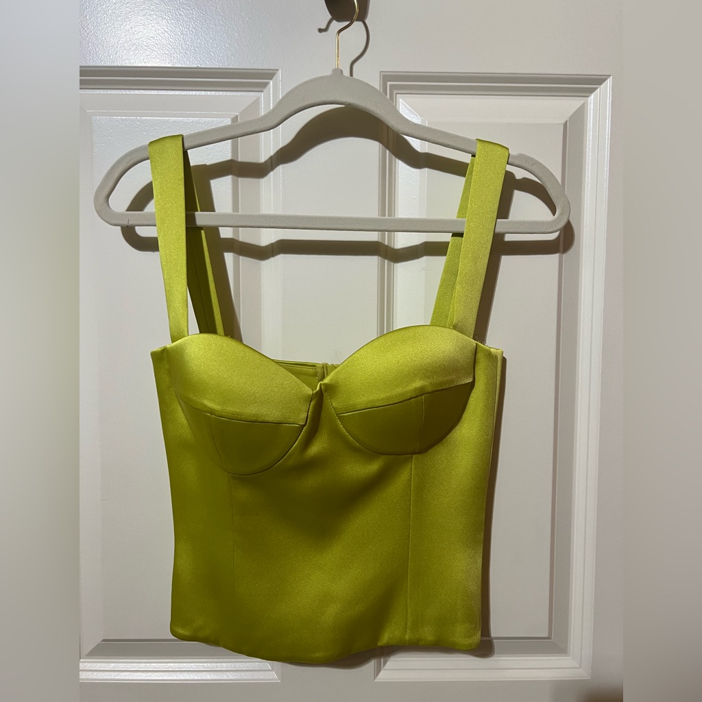Gigii’s Tessa Bustier Lime Green Size Xs Nwt